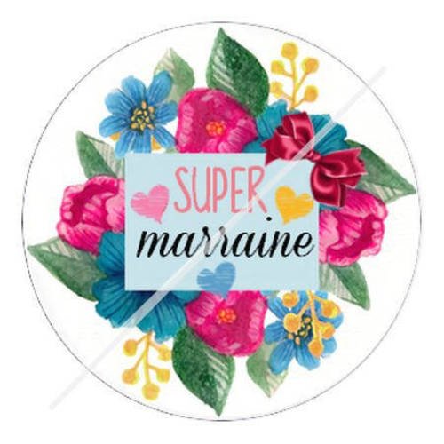 Cabochon résine a coller 25 mm pour marraine s13 