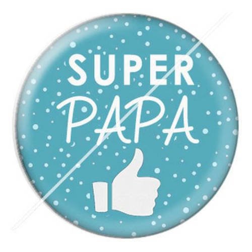 Cabochon résine a coller 25 mm pour super papa s12 