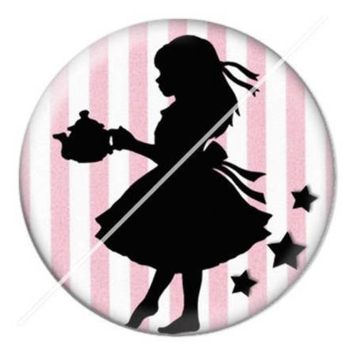 Cabochon résine a coller 25 mm alice 4 