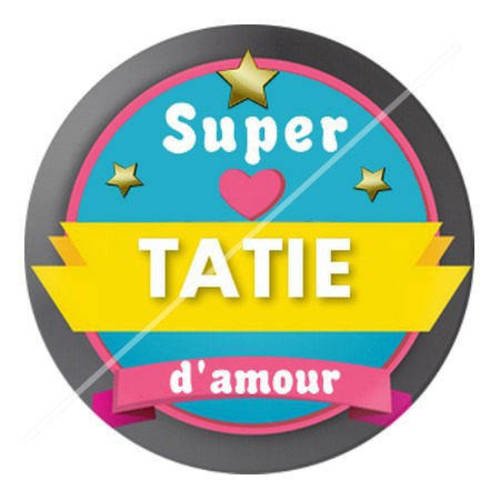 Cabochon résine a coller 25 mm pour tata tatie c1 