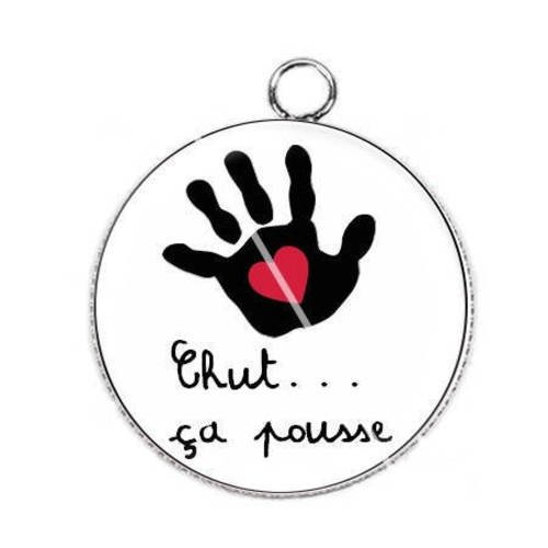 Pendentif Cabochon Bebe En Cours 14 Un Grand Marche