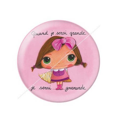 Cabochon résine a coller 25 mm quand je serai grande...7 