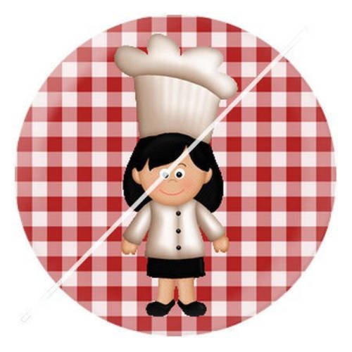 Cabochon résine a coller 25 mm maman est un chef 5 