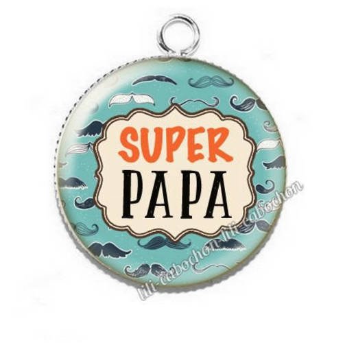 Pendentif cabochon résine pour papa p9 