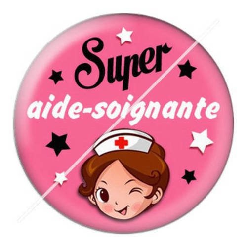 Cabochon résine a coller 25 mm pour aide soignante 4 