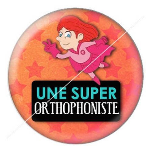 Cabochon résine a coller 25 mm pour orthophoniste 9 