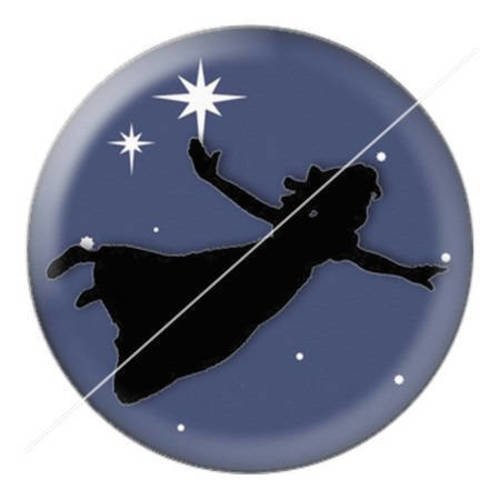 Cabochon résine a coller 25 mm peter pan never grow up 10 