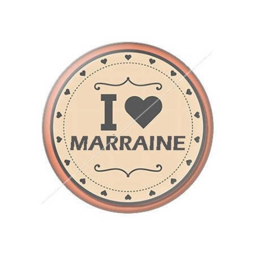 Cabochon résine a coller 25 mm marraine j1 