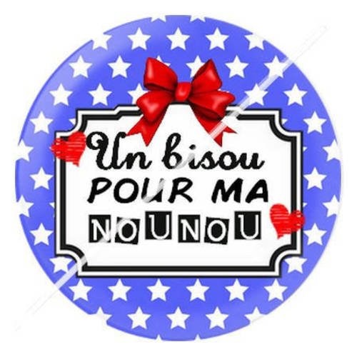 Cabochon résine a coller 25 mm pour nounou 2 