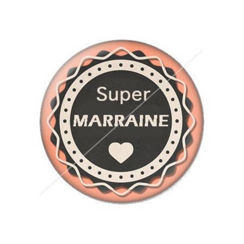 Cabochon résine a coller 25 mm marraine j2 