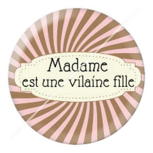 Cabochon résine a coller 25 mm madame 3 