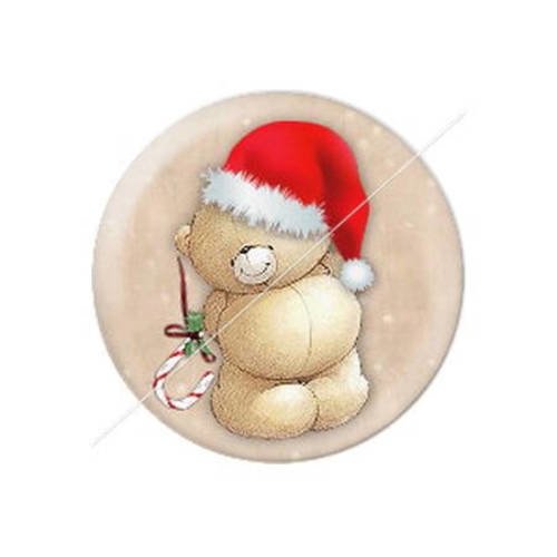 Cabochon résine a coller 25 mm joyeux noël bonnes fêtes 27 