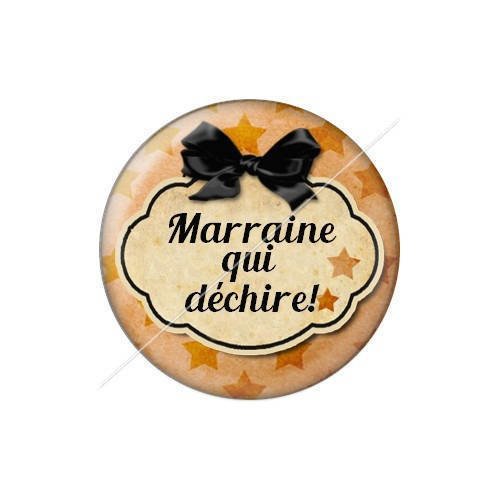 Cabochon résine a coller 25 mm marraine j27 