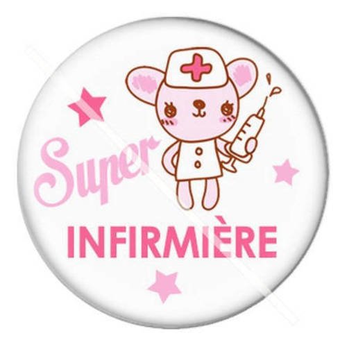 Cabochon résine a coller 25 mm pour infirmière 11 