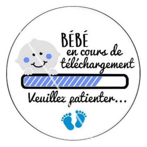 Cabochon résine a coller 25 mm bebe femme enceinte 13 