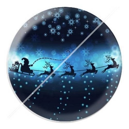 Cabochon résine a coller 25 mm noël a9 