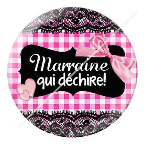 Cabochon résine a coller 25 mm pour marraine b3 