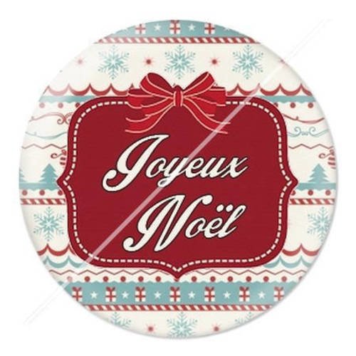 Cabochon résine a coller 25 mm noël e2 