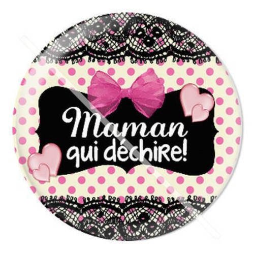 Cabochon résine a coller 25 mm pour maman b15 
