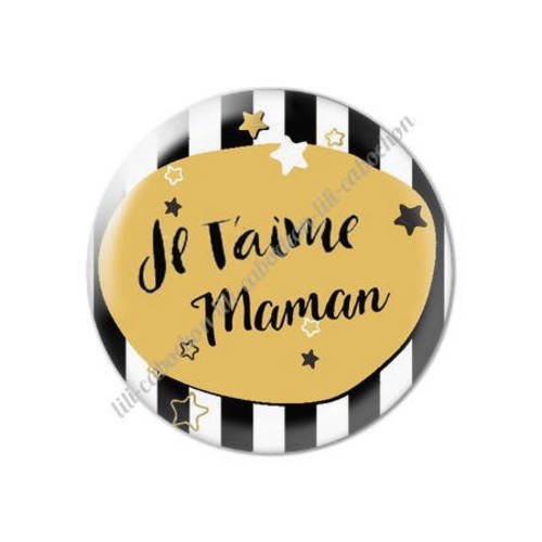 Cabochon résine a coller 25 mm maman v71 