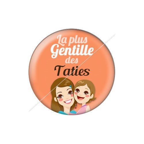 Cabochon résine a coller 25 mm tatie tata j15 