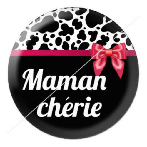 Cabochon résine a coller 25 mm pour maman 11 