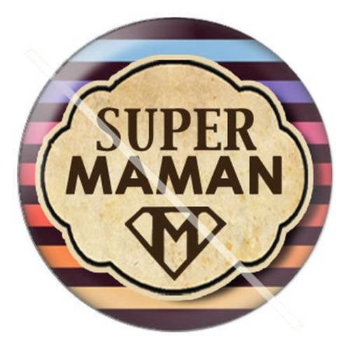Cabochon résine a coller 25 mm pour maman a2 