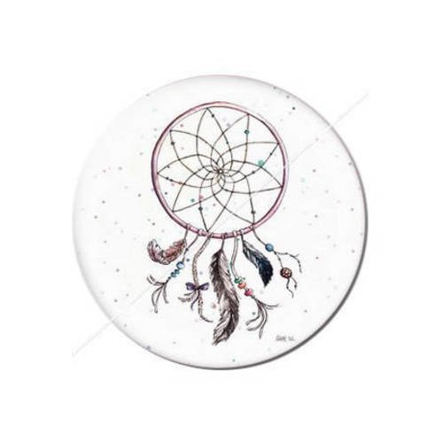 Cabochon résine a coller 25 mm dreamcatcher attrape-rêves a10 