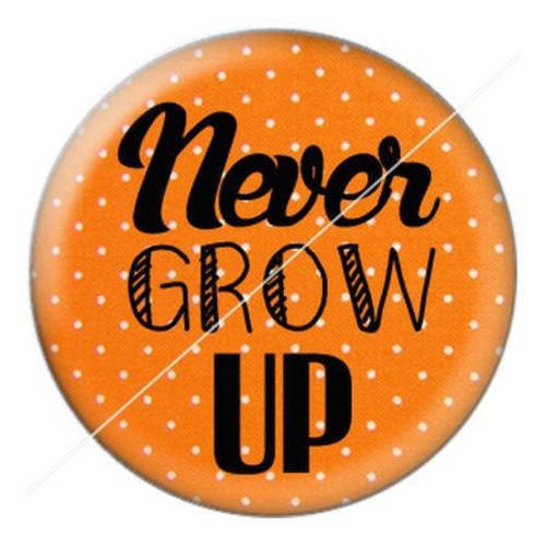 Cabochon résine a coller 25 mm peter pan never grow up 15 