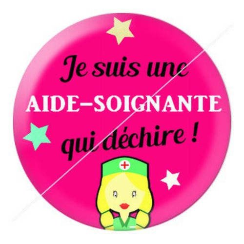 Cabochon résine a coller 25 mm aide-soignante 22 