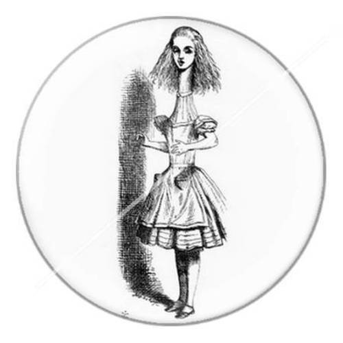 Cabochon résine a coller 25 mm à alice c13 