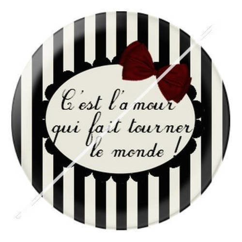 Cabochon résine a coller 25 mm à alice 7 