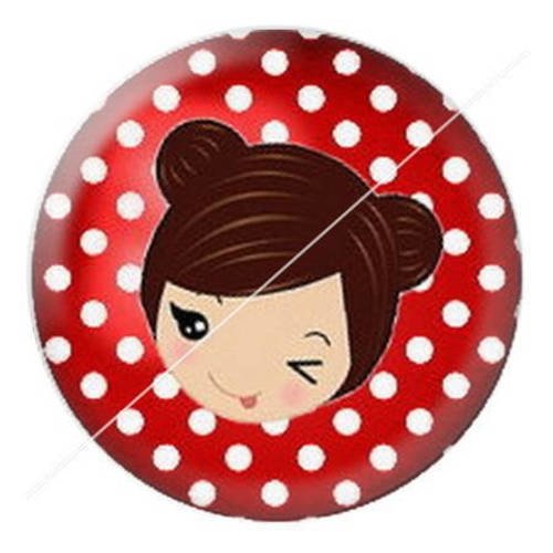 Cabochon résine a coller 25 mm maman 8 