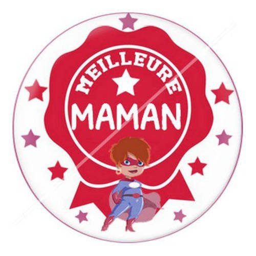 Cabochon résine a coller 25 mm pour maman c8 