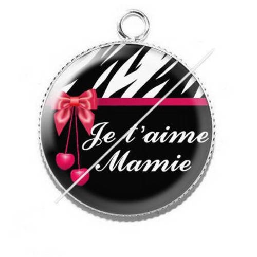Pendentif cabochon résine pour mamie 9 
