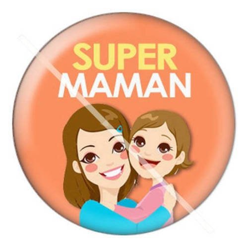 Cabochon résine a coller 25 mm pour maman a11 