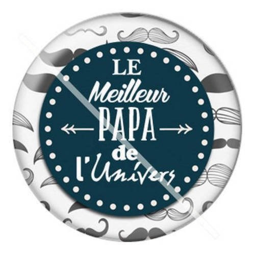 Cabochon résine a coller 25 mm pour papa a14 