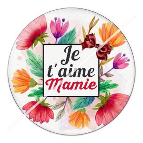 Cabochon résine a coller 25 mm mamie 6 