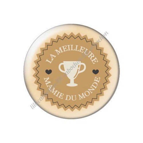 Cabochon résine a coller 25 mm  mamie m1 