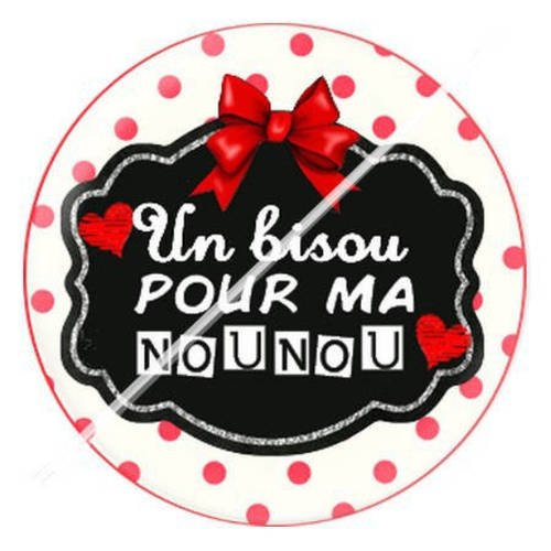 Cabochon résine a coller 25 mm pour nounou 13 