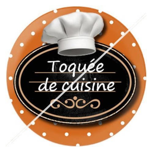 Cabochon résine a coller 25 mm maman est un chef 15 