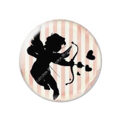 Cabochon résine a coller 25 mm saint valentin cupidon 5 