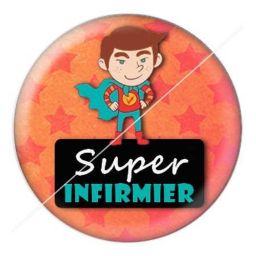 Cabochon résine a coller 25 mm pour super infirmier 5 