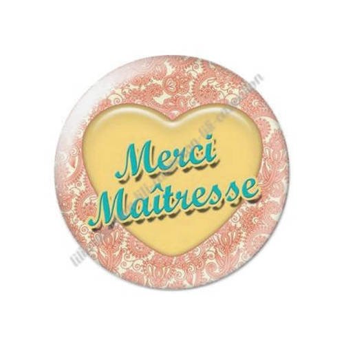 Cabochon résine a coller 25 mm maîtresse t31 