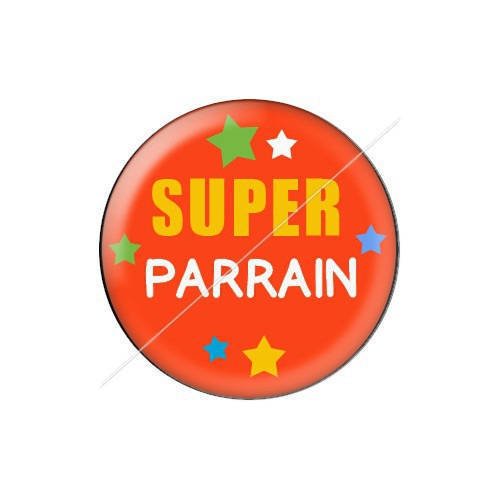 Cabochon résine a coller 25 mm parrain j3 