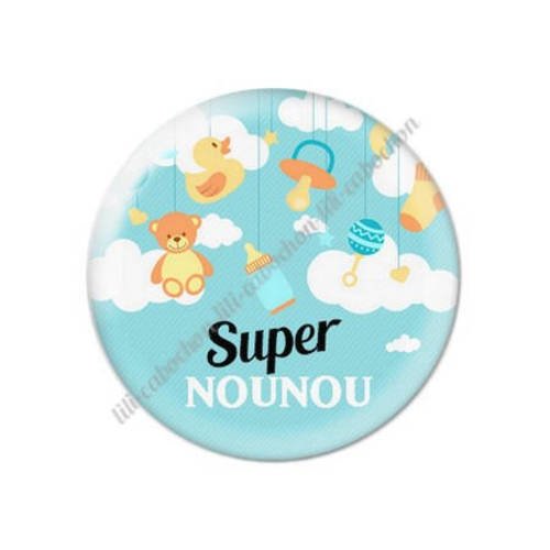 Cabochon résine a coller 25 mm pour nounou k8 