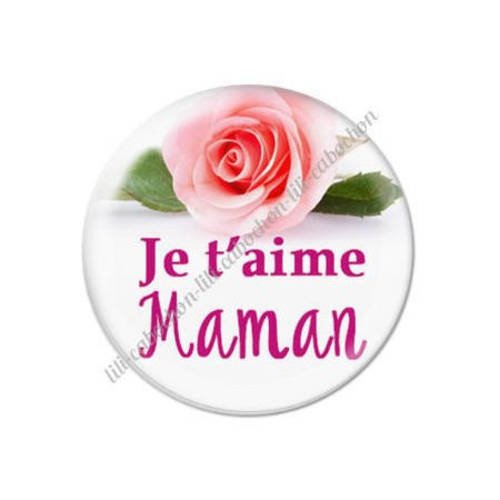 Cabochon résine a coller 25 mm maman m14 