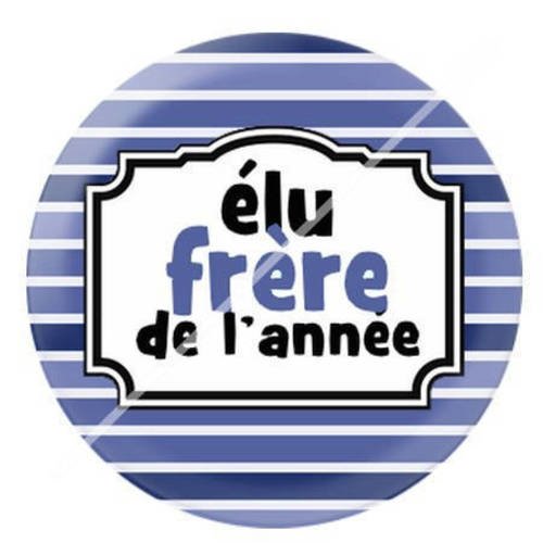 Cabochon résine a coller 25 mm frère 1 