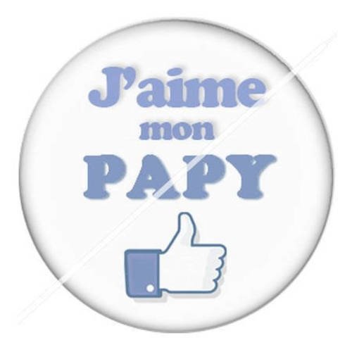Cabochon résine a coller 25 mm pour fête papy papi 10 