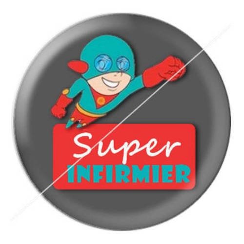 Cabochon résine a coller 25 mm pour super infirmier 8 